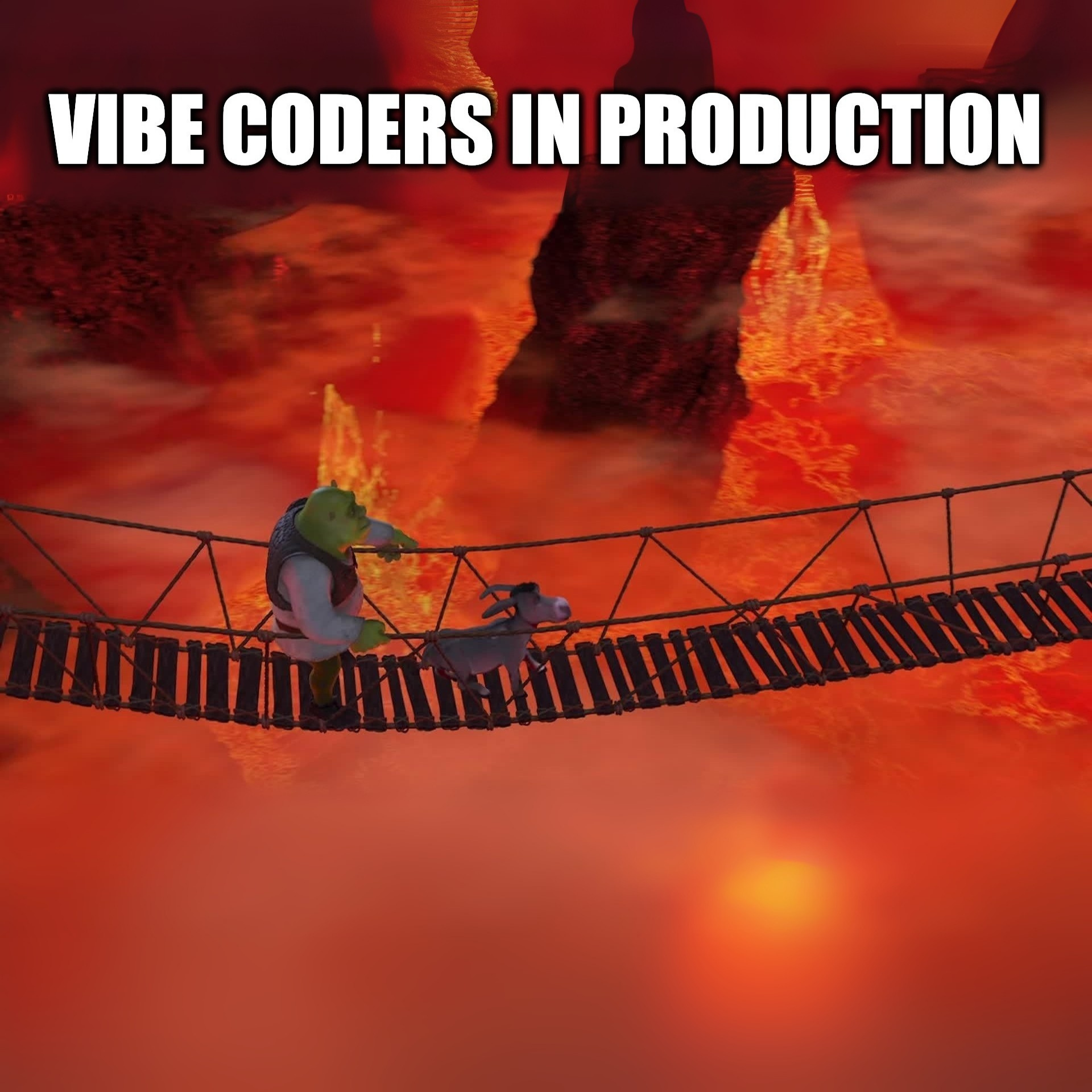 Vibe code Shrek meme
