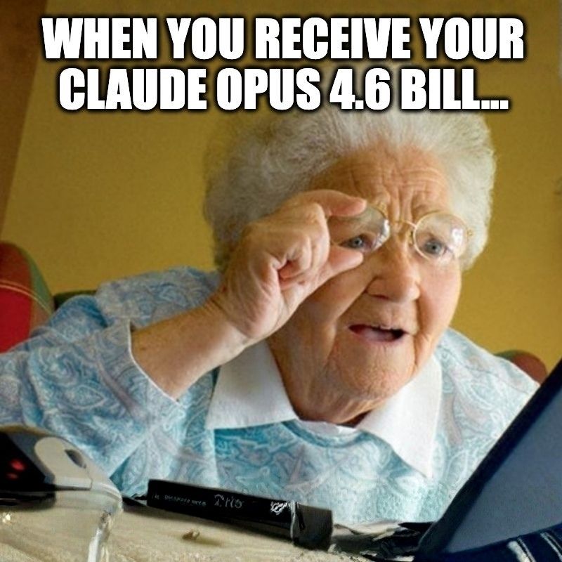 Claude Opus bill meme
